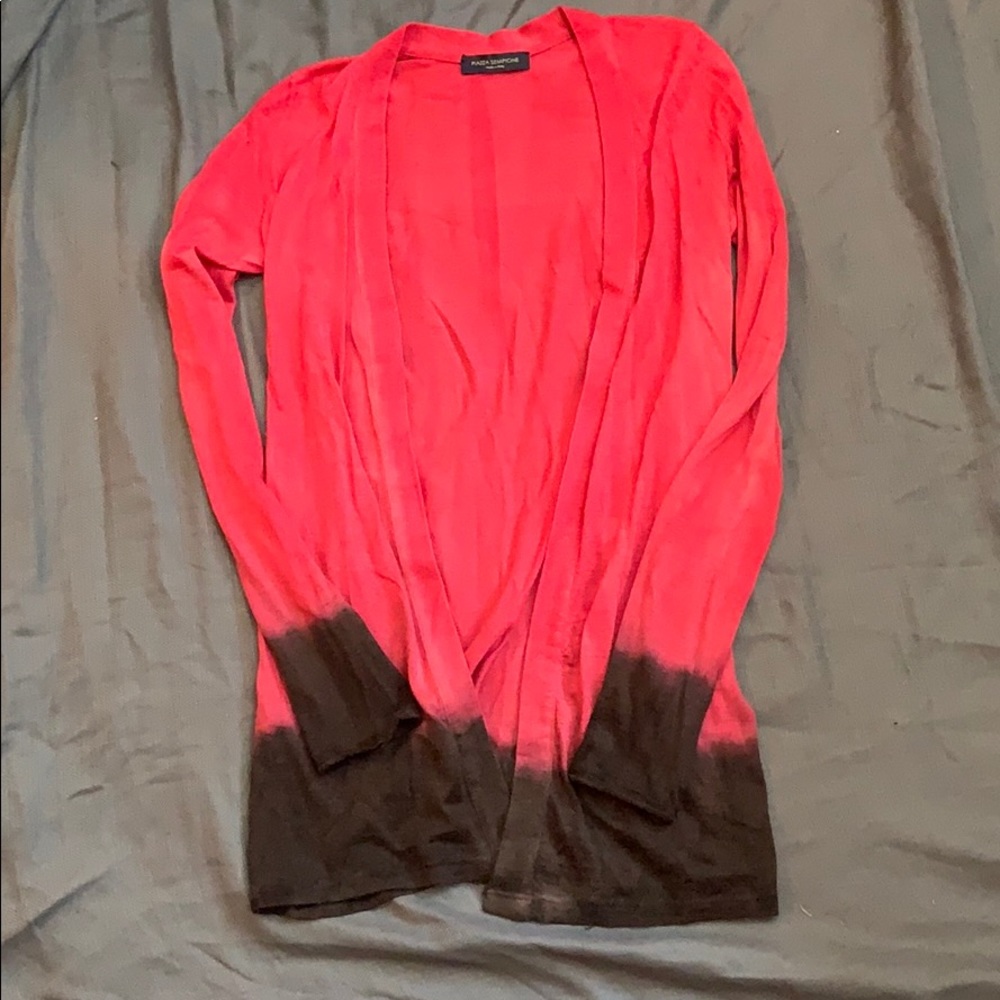 Piazza Sempione Pink & Brown Ombré Cardigan